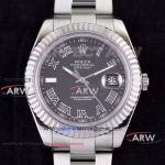 Perfect Replica Rolex 41mm Datejust Watch Silver Roman Dial Oyster Band